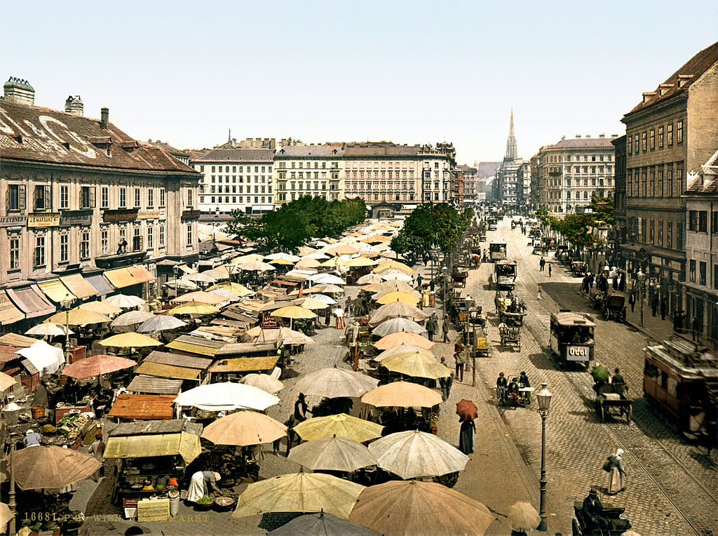 A picture of Naschmarkt Market in Vienna, Austria