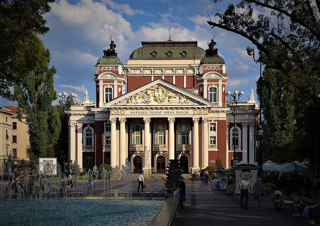 photo of the Ivan Vazov National Theatre in sofia bulgaria