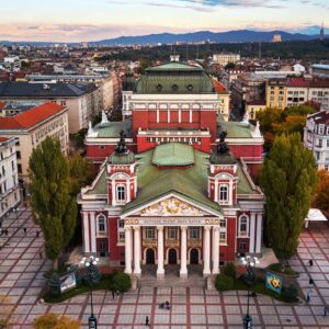 photo of the national theatre in sofia bulgaria
