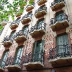 Beautiful architecture in the Gracia neighborhood of Barcelona