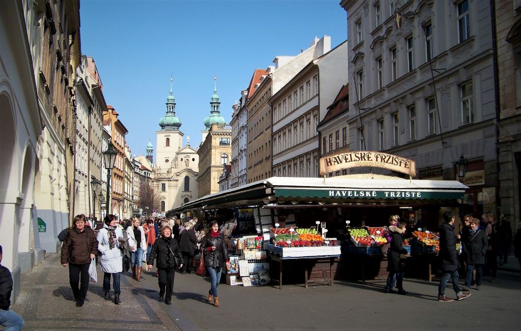 photo of an outdoors market in prague czech republic